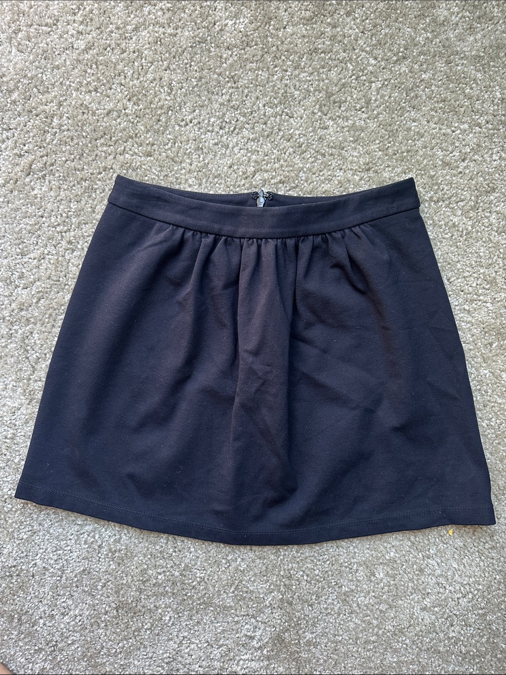 J Crew Black A-line mini skirt